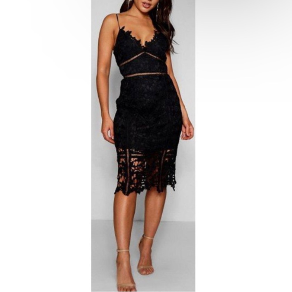 Lauren Ralph Lauren Floral Lace Evening Mini Dress Size 8